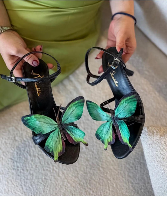 Mizi Butterfly Heel Black M511